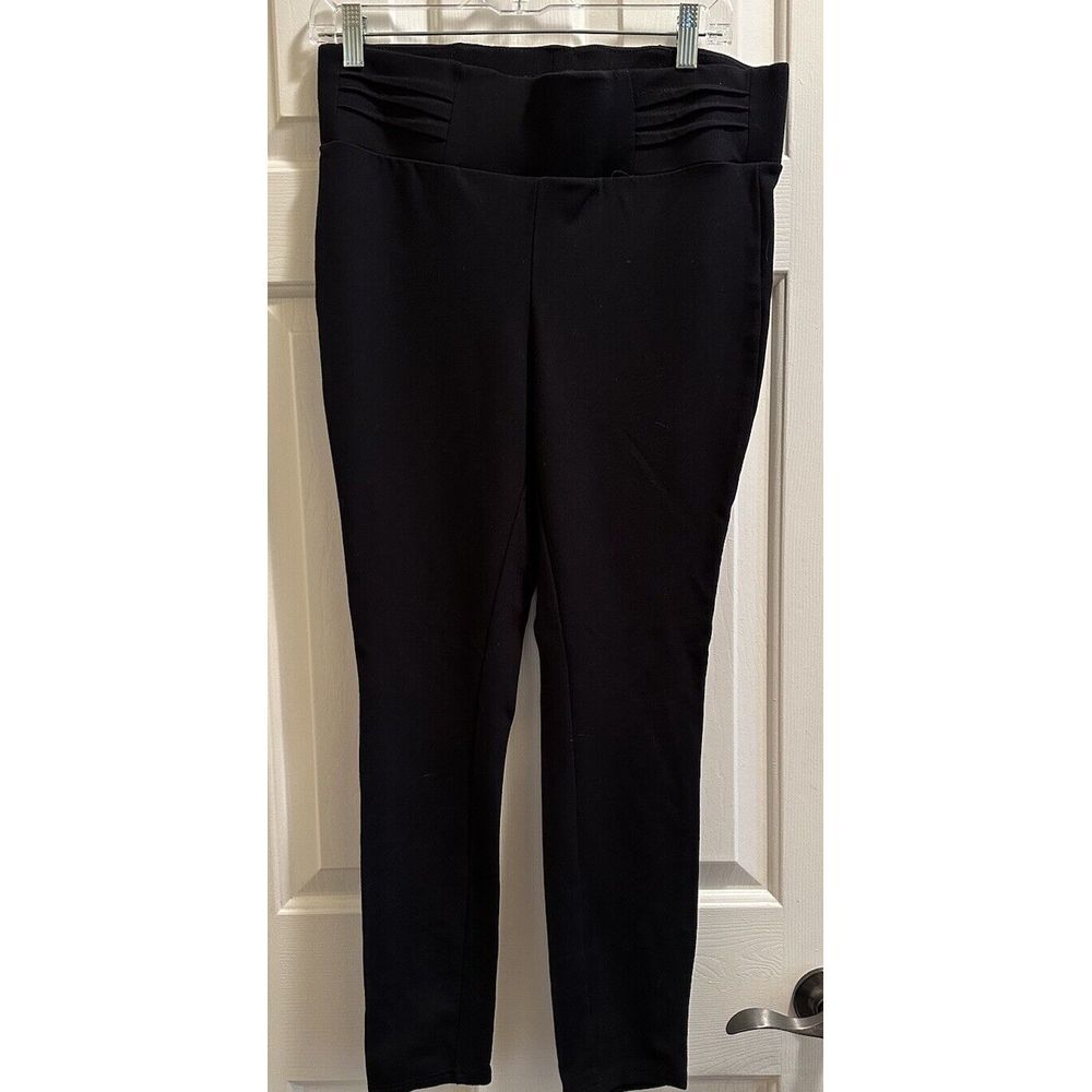 NWOT Women Pull On Pants/Legging Black - by Dictionary Pleated Waist Band